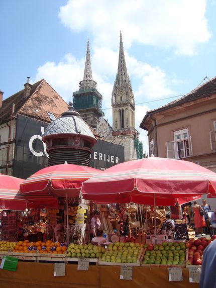 Рынок в Загребе